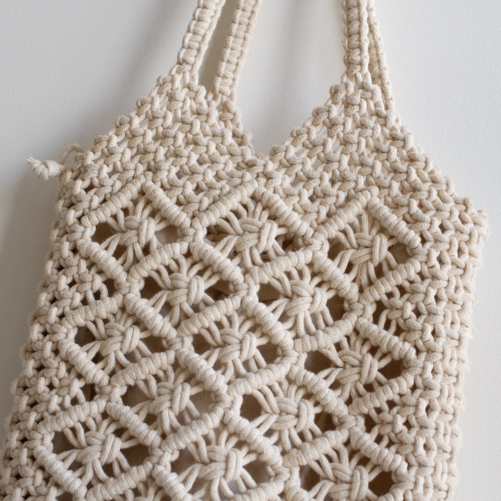 Zara Macrame Beach Bag - Picture 2 of 6